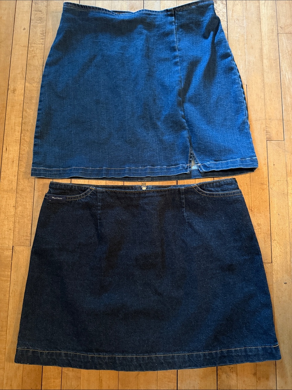 Mavi and Wild Fable Blue Denim Mini Skirts total 2 medium